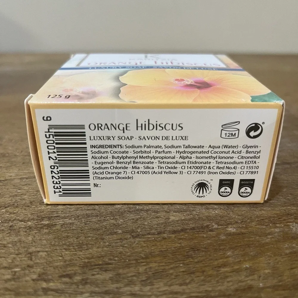 Lot‎ of 3 Bath Soaps Pears Transparent Karitzia Orange Hibiscus Tuscan Lemon